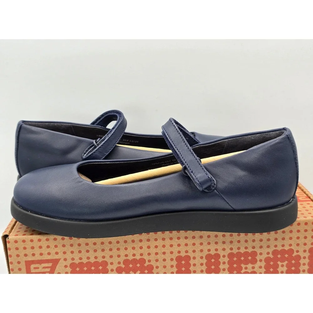 Camper Duet Kids Mary Jane Kids Size 3.5 Blue Leather K800549-007 - New